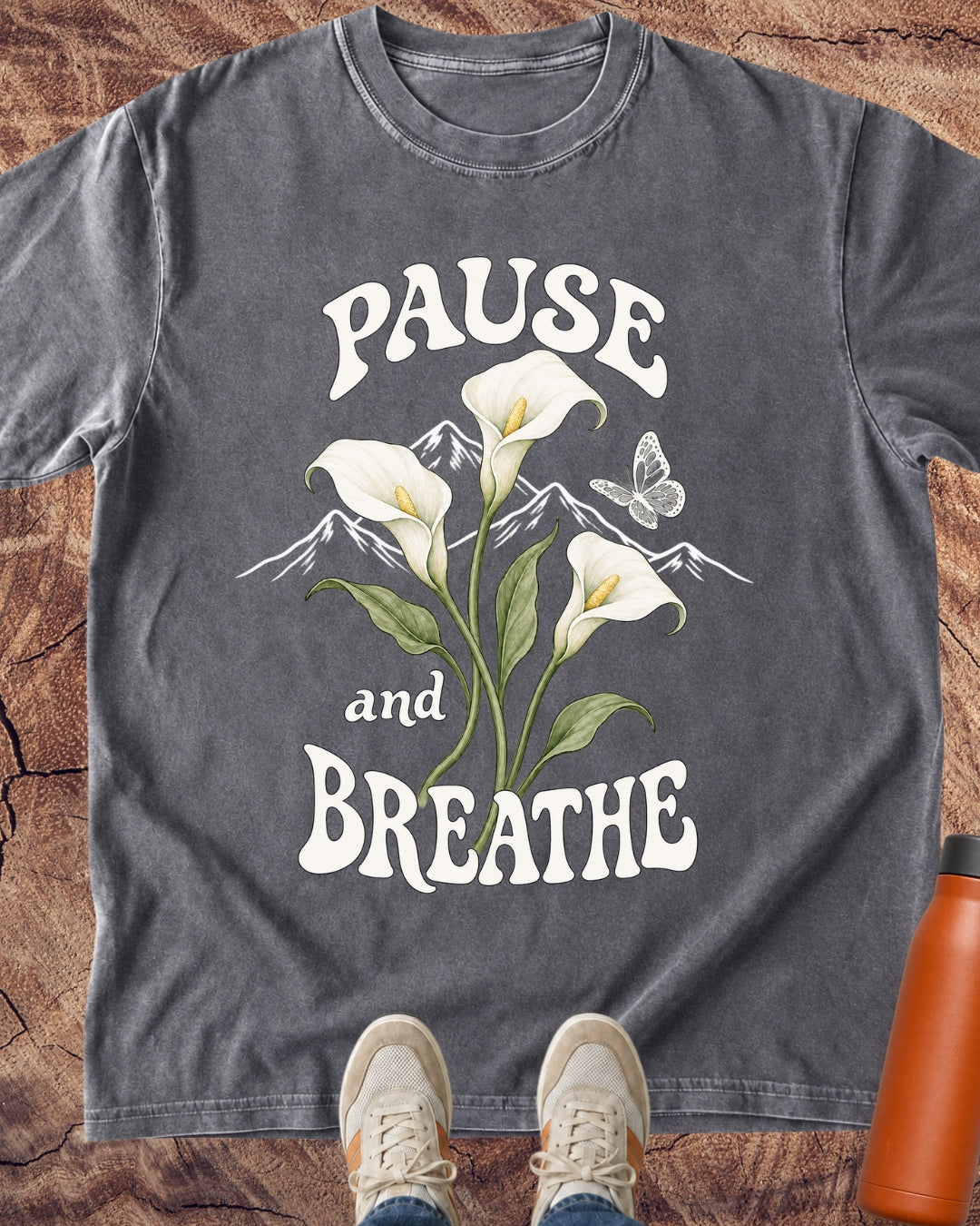 Pause & Breathe Lilies T-Shirt