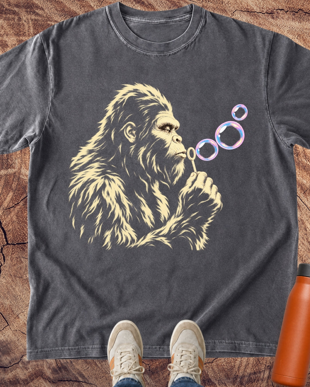 Bigfoot Blowing Bubbles T-Shirt