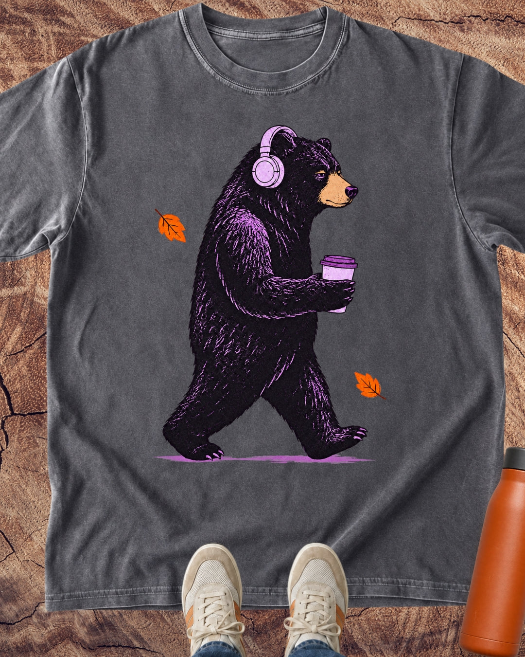 Brews Tunes Strolls Bear T-Shirt
