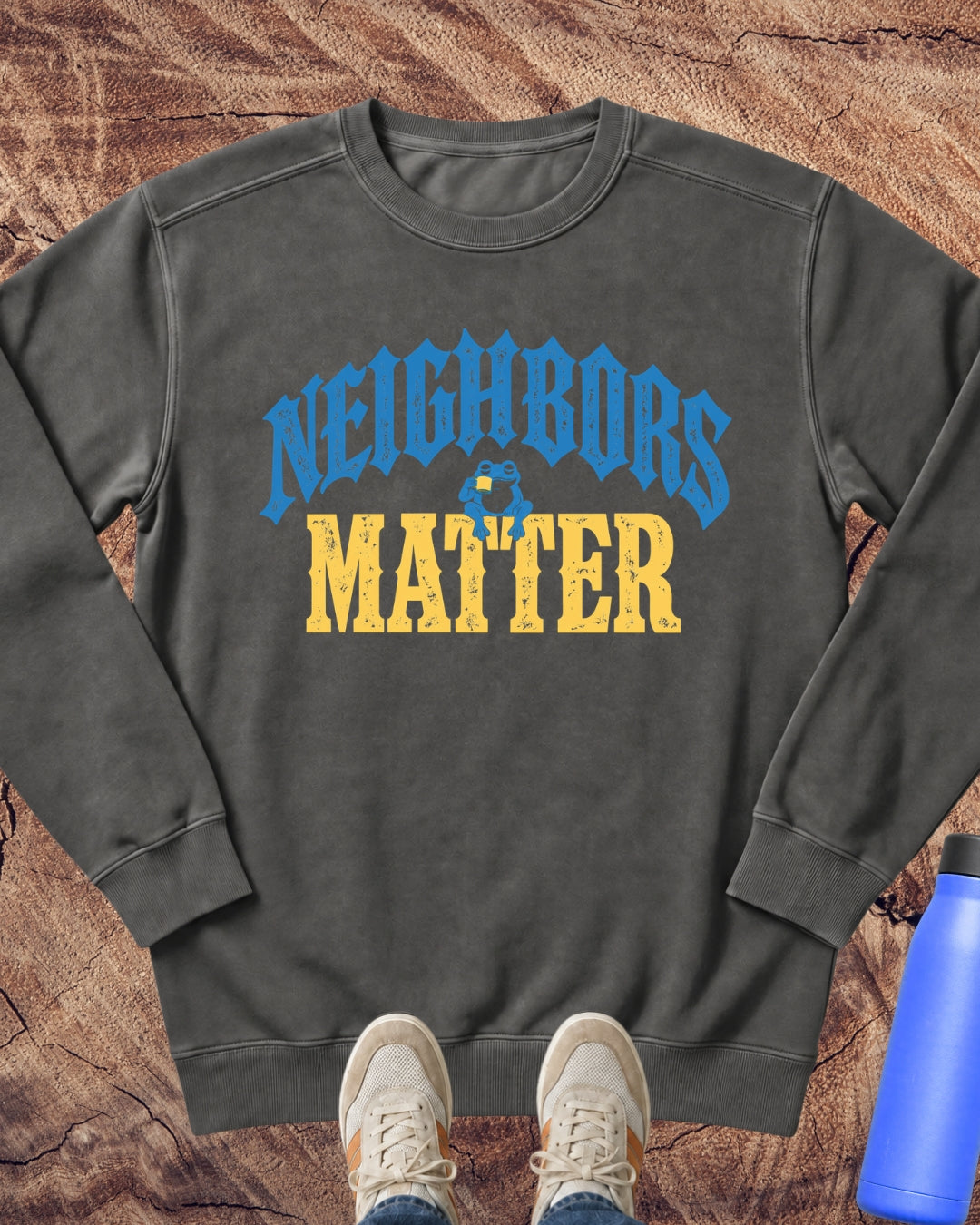 Neighbors Matter Frog Sweatshirt