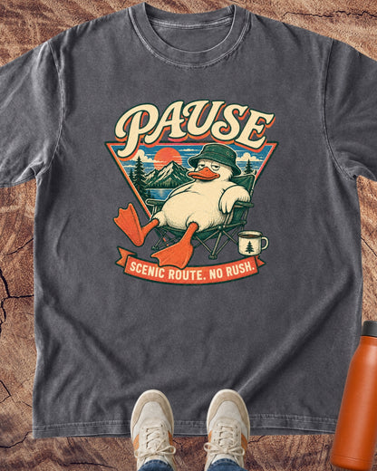 Scenic Route. No Rush. Duck T-Shirt