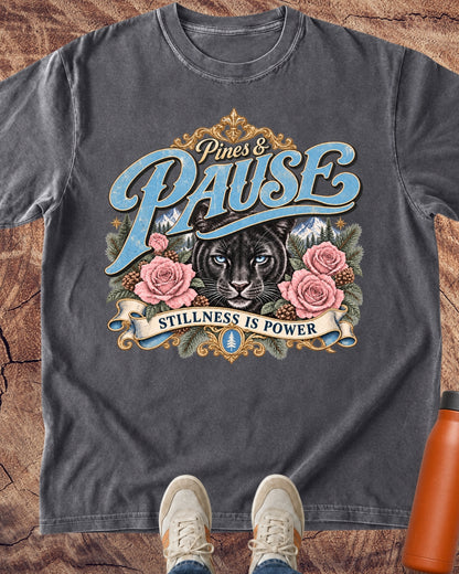 Stillness Is Power Panther T-Shirt