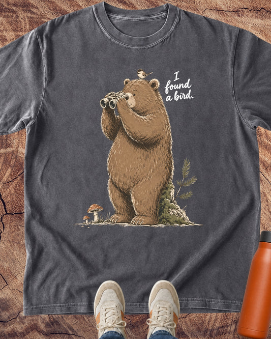 Bear: I Found a Bird T-Shirt — Lettered Edition