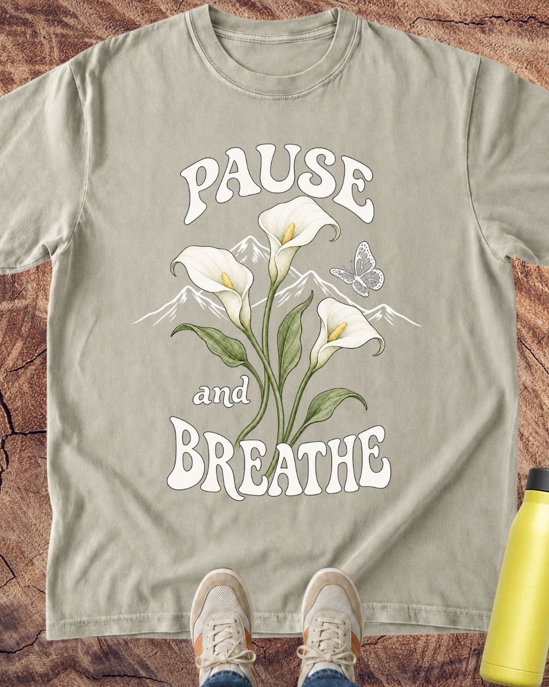 Pause & Breathe Lilies T-Shirt