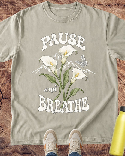 Pause & Breathe Lilies T-Shirt