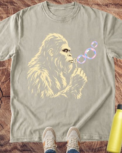 Bigfoot Blowing Bubbles T-Shirt