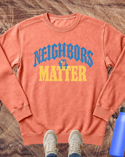 Neighbors Matter Frog Sweatshirt